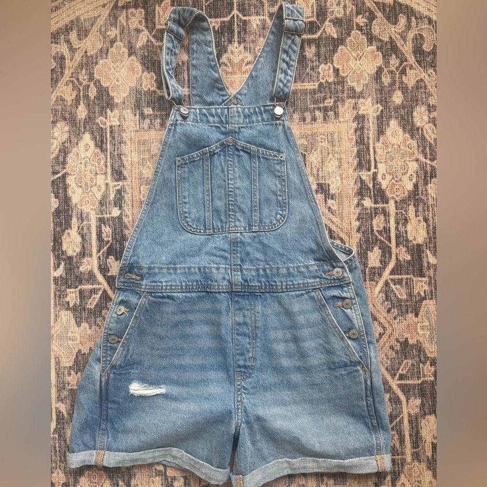 Old Navy Girls' Denim Shortalls in Blue